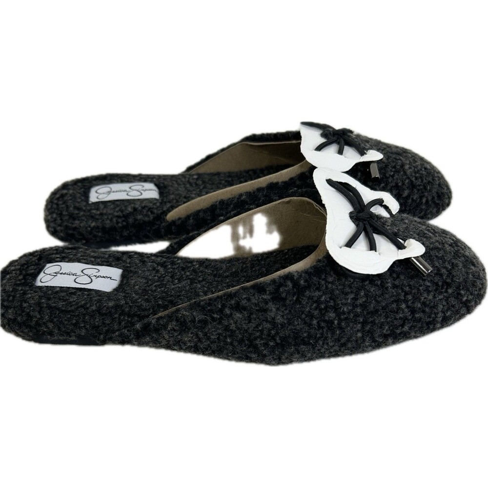 Jessica Simpson Bomber Shearling Slip On Size 5.5